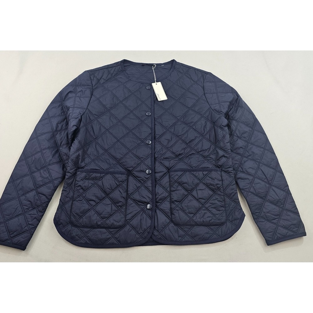 Johnnie-O Sandy Quilted Light Jacket Womens Small Navy Blue JWJK100070 New